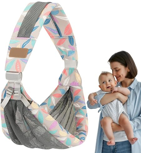 Kindertrage Tragetuch Baby, Verstellbare Tragegurt Neugeborene Ab Geburt, Tragbar Baby Tragegurt Bequemes Und Atmungsaktives, Babytragegerät Für Babys Bis 20KG