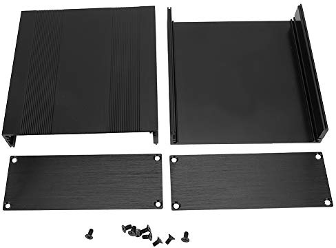 Split Type Aluminum Box, Printed Electronic Project Enclosure Case Multifunctional Aluminum Casing Box for Circuit Board Heat Dissipation Protection 4x145x150mm