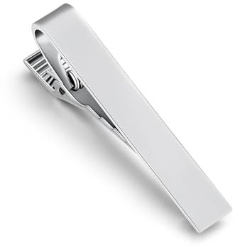 GSCLZ Kort slipstång för män, 1 st, 3 färger, enkel, manlig krage, 4,3 cm (Sliver)