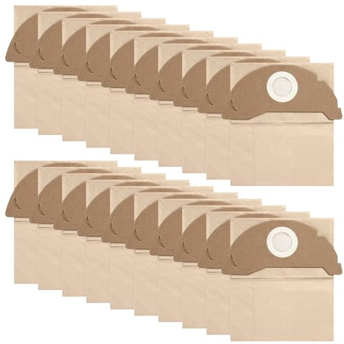 Papierfilterbeutel für Kärcher Automatik WD2, MV2, 20 Staubbeutel, 6.904-322