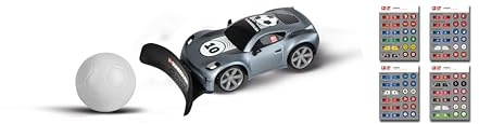 Carrera RC Fahrzeug Bundesliga Mini-RC Schwarz I Rennwagen mit 2,4-GHz-Steuerung & Club-Stickern I Bis 5 km/h I Für Kinder ab 6 Jahren