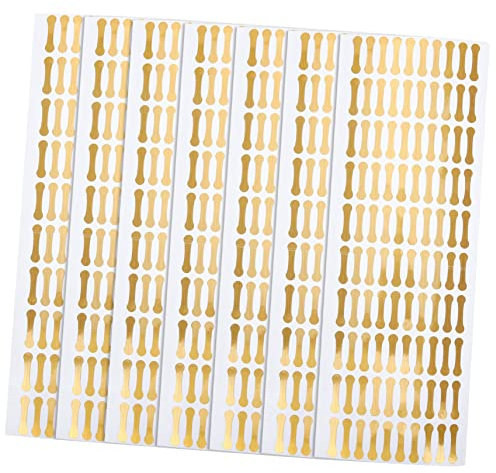 POPETPOP 500pcs Tamper Seal Label Stickers 2x0.5cm PVC Adhesive Security Tape for Food Cosmetic Packaging and Container Sealing