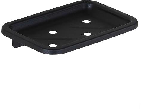Piattino Porta Sapone da Parete Moderno Nero, Alluminio Spazio