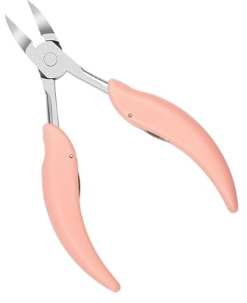 OATIPHO Alicates Para Cutículas Profesionales De Acero Inoxidable 1 Unidad Tamaño Medio Diseño De 25 Grados Ergonómico Antideslizante Para Manicura y Pedicura Uso Doméstico