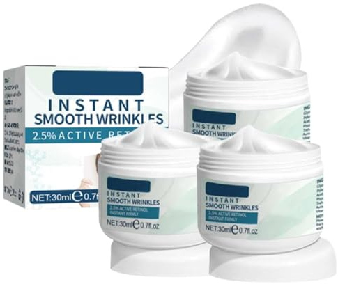 Antifaltencreme Soforteffekt, 5 Sekunden Lifting Firming Anti-Aging, Tränensäcke und schlaffe Haut, Faltencreme mit Soforteffekt,Instant Face Tightener Cream,Faltencreme Instant Faltenentferner (3PC)