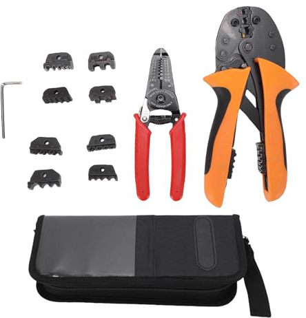 Fabater Pince à Dénuder Automatique Robuste, Kit D'Outils à Dénuder et à Sertir, Pince à Dénuder et Sertir Fonctionnelle pour la Réparation, Outils Manuels Multifonctions