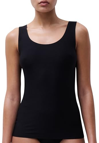Chantelle mjuk stretch | Osynlig topp ultrastretch | ultra-komfort, mycket mjuk och andra hudeffekt för alla kroppsformer | damunderkläder | från XS till XXL, svart, En Storlek