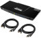 TESmart 4x1 HDMI KVM Switch 4K@60Hz 4:4:4 Ultra HD | 4 Port KVM Switcher 4 in 1 out with 2 pcs of 1.5 m KVM Cables Supports USB 2.0 Devices Control up to 4 computers/servers/DVR-Matt Black