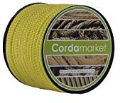Cordamarket Dyneema Seil, Unisex, für Erwachsene, Unisex-Erwachsene, CDMKDYA040015, gelb, 4mm a 15mts