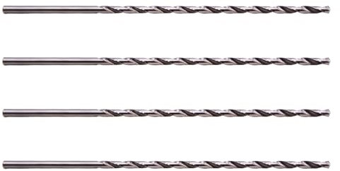Saim HSS(High Speed Steel) Extra Long Twist Drill Bits,4Pcs Drill Bits 6mm Diameter 300mm Length for Hardened Metal Woodwork Plastic aluminum alloy