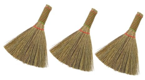 CHILDWEET Escoba De Pequeña 3 Piezas para Limpiar Escritorios Mango Corto Herramienta De Limpieza Multifuncional Adecuado para Uso Hogar y Oficina