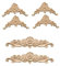 TPZORJX 6 pezzo ornamenti in legno per mobili vintage - ornamenti in legno per mobili ornamenti in legno scultura in legno applique ornamento mobili in legno decorazione da parete in legno