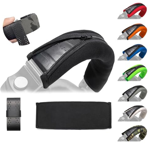 Voarmaks HDJ X7 Replacement Headband Cushion Cover - Compatible with Pioneer DJ Series Headphones - Neoprene Headband Tape Protection (Black)