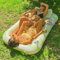 Float Joy Tanning Pool Matelas Gonflable Piscine Bouée Piscine Adulte Jeux Piscine Transat Gonflable Tapis Flottant Piscine (L Rayures Vertes Tanning Pool, L)