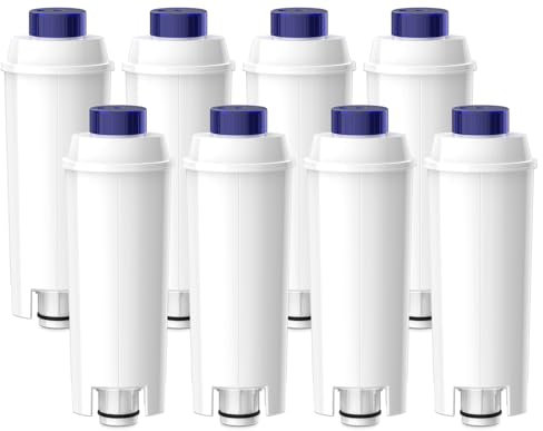 Oleic Filtro per l'Acqua per Macchine da Caffè Delonghi Magnifica s, Filtro Delonghi Macchina Caffè Dinamica Comprese le Versioni della Serie ECAM, ESAM, ETAM DLSC002(8 Pezzi)