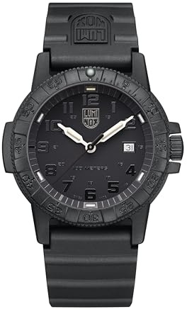 Luminox - Mens Watch - Leatherback Sea Turtle Giant 0320 Series 44 mm - X3.ZC21.BO - Mens Dive Watch - Swiss Quartz - Swiss Made - 100M Water Resistant - Hardened Mineral Crystal - CARBONOX Case - PU