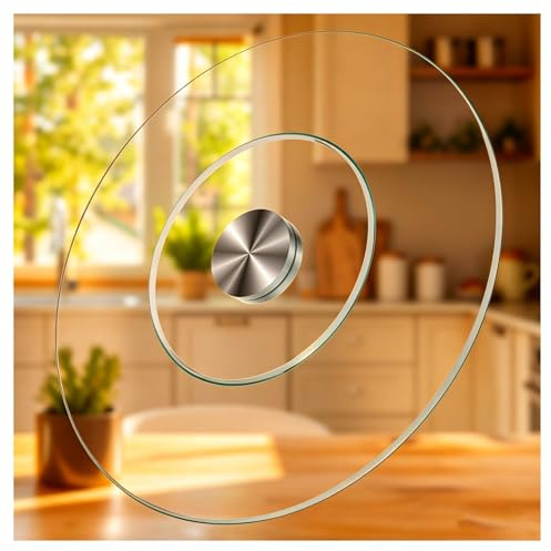 Drehteller Aus Gehärtetem Glas, Großer Drehteller – Hitzebeständig, Leise, Modernes Design, Ideal Für Restaurants(70cm)