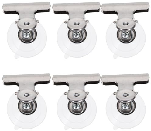 OUNONA Saugnapf-Klemme Mit Saugnapf für Schilder auf Fenstern, 8 Stücke