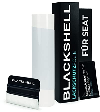 Blackshell® Ladekantenschutz Folie passend für Seat Leon ST (Kombi) | Typ 5F | 2017-2020 (Facelift) Transparent - passgenauer Stoßstangenschutz inkl. Set für Folierung