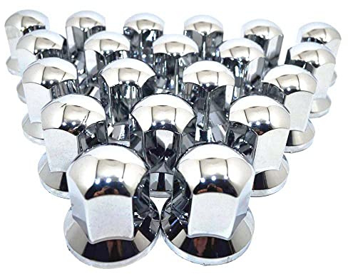 Easy Link 40 x Lange 33 mm Radkappen Chrom Radmutterkappen Radmutterschutz Kunststoff SW LKW Anhänger