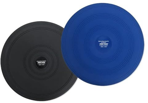 Sport-Thieme Balance-Kissen Gymfit 33 | Ohne Noppen | Für Fitness, Gymnastik, Therapie | Blau o. Anthrazit | ø 33 cm | Bis 150 kg belastbar | Markenqualität