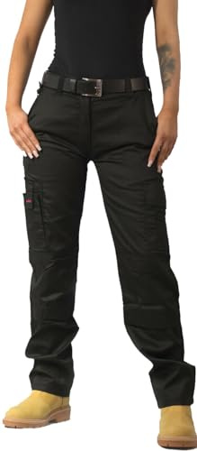 BKS Ladies Cargo Knee Pad Work Trousers (Black - 14 Short)