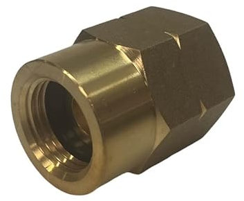 CSUK FEMALE ADAPTOR FOR BUTANE TO LPG PROPANE POL SI LH GAS BOTTLE LH FITTING 21.8mm