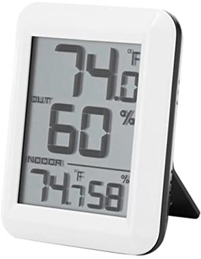 Hoement Termoigrometro Wireless Misuratore Temperatura Umidità Per Casa Ufficio Serra Magazzino Esterno