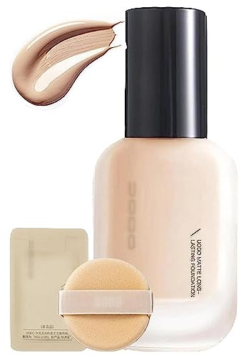 UO-DO Flüssiggrundierung,Feuchtigkeitsspendende leichte Foundation,matte,langanhaltende Foundation,feuchtigkeitsspendende,wasserfeste und leichte für alle Hauttypen (Öl kontrolle, C01 Natur)