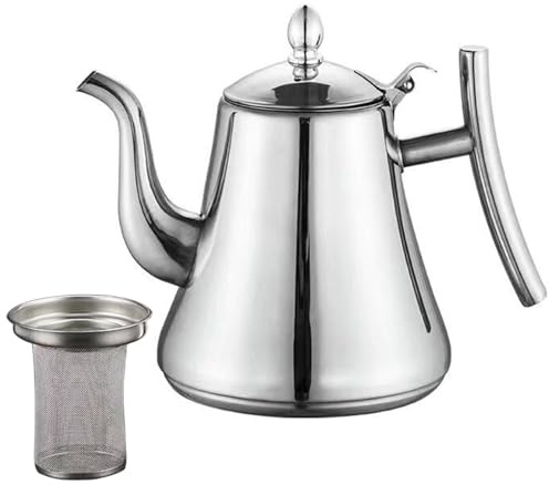 Yuehuamech Schwanenhals Wasserkocher 2L Kaffee Wasserkocher Edelstahl Schwanenhals Gießen über Wasserkocher Tee Wasserkocher Tee Topf Wasser Wasserkocher für elektrische Induktion Gas Kochfeld