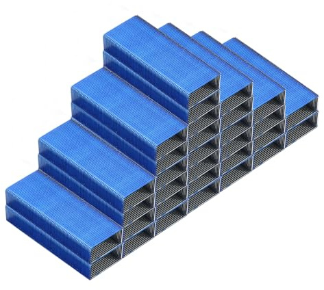 PATIKIL Heftklammern für Hefter, 2er Pack #10 Mini 3/16 Zoll Länge Heftklammern für Büromaterial, Blau