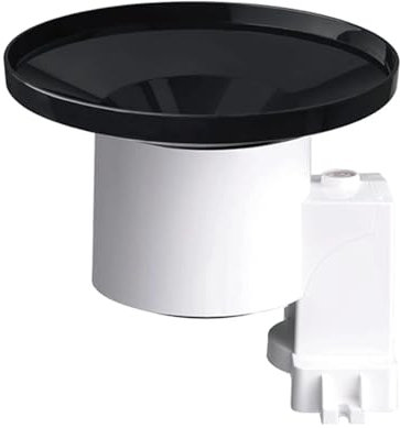 NURII Capteur de pluviomètre WH40, collecteur de Pluie à vidange Automatique, capteur de Pluie extérieur, for Accessoires de Jardin Domestique Uniquement(433MHz)