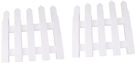 KONTONTY Holzzäune Miniaturzäune Für Innenhöfe Gartenzäune Dekorationszäune Mit Flexiblen Rahmen Für Märchengärten Puppenhäuser Und Weihnachtsbäume