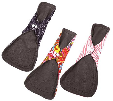 KOMBIUDA 6stücke Waschbare Menstruationspads Aus Große Saugfähige Hygieneartikel Für Umweltbewussten Einsatz Mit Druckknopfverschluss Für Sicheren Halt Und Einfache Handhabung