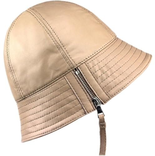 Unisex Pu-Leder-eimerhut, Wasserdicht, Regenhüte, Breite Krempe, Fischerkappe, Sonnenhut Für Männer Und Frauen, Sommer, Outdoor, Reisen, Konzert