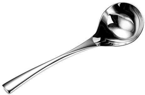 Cuchara de servir robusta con cómoda cuchara de sopa práctica de acero inoxidable cuchara grande para gastronomía