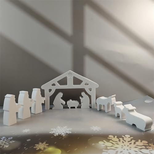 Silikonform Krippe, Gießform Krippe, Silikonformen Gießformen Krippe, Mini Krippe Gießform, Silikon Gießform Krippe, Silikonform Weihnachten Krippe, Gießform Silikon Weihnachten (A)