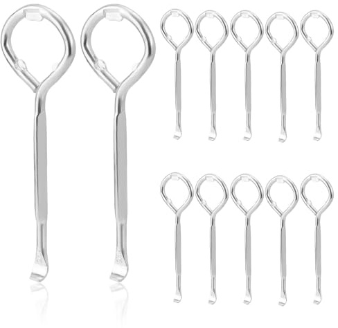 Gosknor 12pcs Paint Can Opener, Steel, Multiple-Use Opening Tool for Cans Bottles Buckets