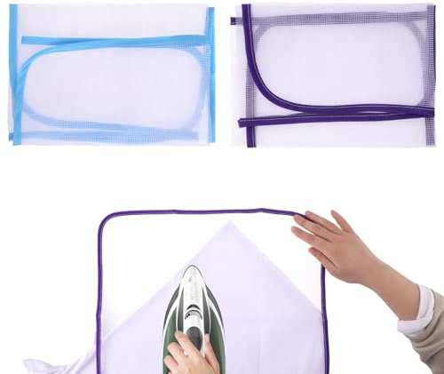 2 Stück Bügeltuch Für Dampfbügeleisen Schutzbügel Tuch Bügeltuch Mesh Stoff Pad Gitternetz Bügeltuch Bügeltuch Schutz Empfindliche Stoffe für Einfaches Bügeln und Schutz 40×60cm