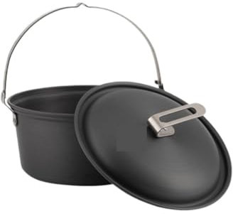 DGSYUAN Ustensiles De Cuisine De Camping Équipement De Cuisine De Camping en Plein Air, Cuiseur De Camping, Pot Suspendu, Barbecue, Cuiseur Vapeur De Fête pour Camping Randonnée(222x185mm)
