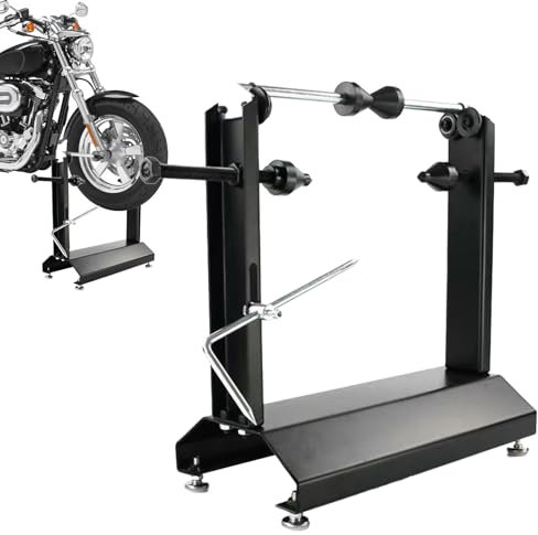 Bilanciatore Pneumatici Per Moto - Supporto Statico Manuale Per Equilibratura Ruote Moto, Strumento Professionale Per Officina Riparazione Pneumatici | Attrezzo Meccanico Per Cambio Ruota Motocicli, D