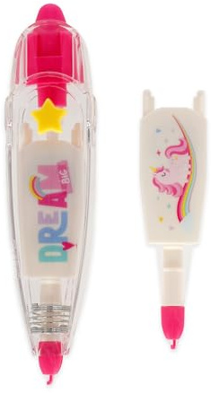 Legami - Decoration Tape Pen, Natro Decorative Unicorn Theme, Perfect for Decorating Diaries, Greeting Cards, Notebooks, Length 4 m + 1 Refill Included