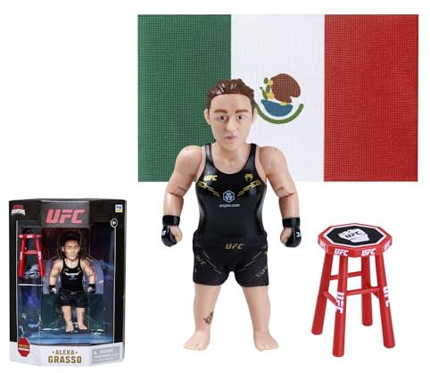 Bizak UFC Legends Figur Alexa Grasso, 11,5 cm, mit Zubehör, offizielle Kollektion MMA, über 8 Jahre (64119016-03)