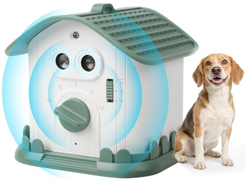 Domigard Antibell Gerät für Hunde 3 Ultraschall-Frequenzen & 15m Reichweite | Wiederaufladbar, IPX4 wasserdicht, Innen & Außen, für kleine & große Hunde, sicher & schmerzfrei – effektives Trainingsgerät