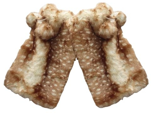 Tiermützen für Erwachsene, Cosplay-Zubehör mit Hirschgeweih-Motiv, super weich, warm, für den Alltag, Reisen, Winter, Urlaub, Party, Cosplay, Szene