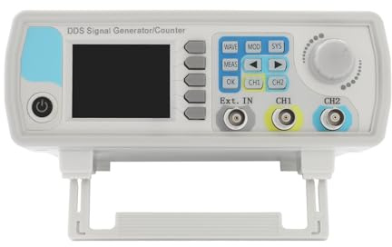 DDS - Generatore di segnale a doppio canale da 15 MHz, con display LCD da 2,4 pollici, 60 forme d'onda personalizzate per laboratori elettronici, multimetro, test attrezzature, ricerca educativa e