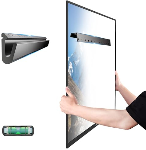 HYPIGO No Stud TV Wall Bracket for Most 32–75 Inch TVs, Holds Up to 150 lbs | Studless TV Wall Mount, Max VESA 600×400 mm, No Drill, Easy Installation with New Bubble Level Included