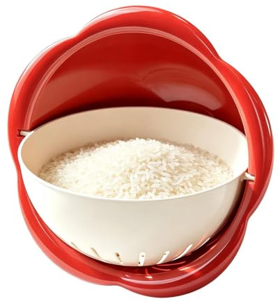 Cuenco Limpieza Frutas Cesta de limpieza y de doble capa,