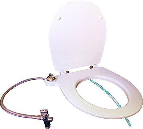Tapis : abattant WC + bidet avec jet d'eau. Fixation à la cuvette adaptable.