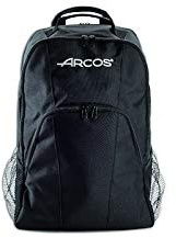 Arcos Bolsas para Cuchillos - Mochila porta Cuchillos Mochila para Chef - Capacidad 9 piezas - Poliester 600D con recubrimiento de PVC - Tamaño 330 x 480 x 185 mm - Color Negro